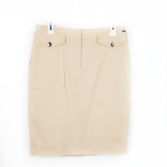 St. John Dresses & Skirts - ST. JOHN Safari Style Khaki Skirt